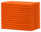 Sweet Needle Servietten, 100% Baumwolle, übergroß, 45 x 45 cm, Orange, Schwerer Stoff für den täglichen Gebrauch, mit gehrten Ecken, 12 Stück
