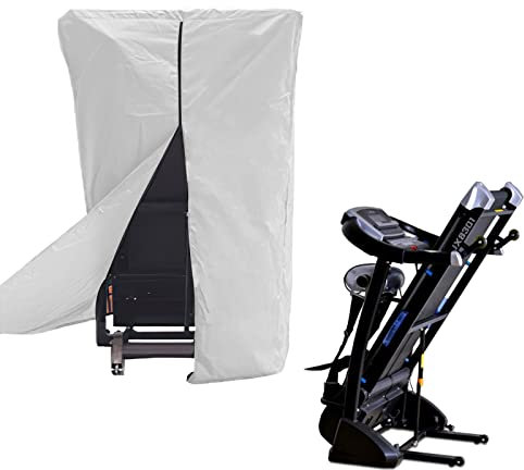 iFCOW Laufbandabdeckung, Faltbare Laufmaschine schützende staubdichte Fitnessgeräte Abdeckung mit Kordelzug für Zuhause Fitnessstudio