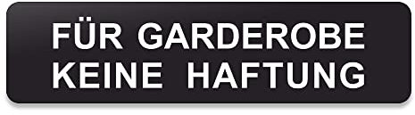 Blacked LaserTEC Leitsysteme - Acryl Schild - Eckig 4 x 16 cm - Selbstklebend - Schwarz Matt - UV beständig - Für Innen und Außen (Für Garderobe keine Haftung)