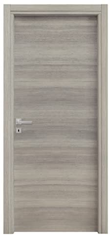 Porta battente da interno reversibile, 80x200 cm (Rovere grigio)