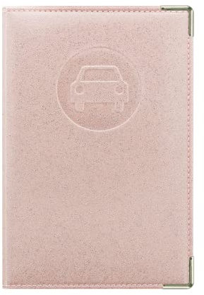 Color Pop - Couleur Disco Old Rose - Porte-papiers Voiture - Fabrication française - PVC – papiers Francais - Etui Carte Grise - Permis de Conduire - 15,4 x 10,3 cm