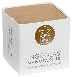 INGE-Glas Manufaktur Geschenkbox für Christbaumschmuck 8,5x8,5x8,5cm Geschenkschachtel Klein Weihnachtskugeln weiß