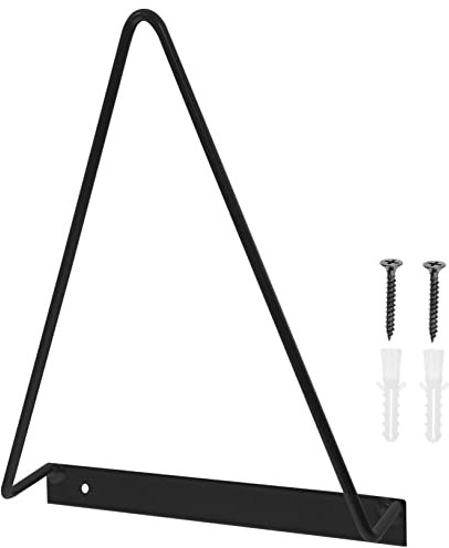 YARNOW Support Mural Triangulaire Fer pour Disques Vinyles Rangement Étagère Murale Et Pratique pour Albums À Vinyle pour Maison Et Bureau