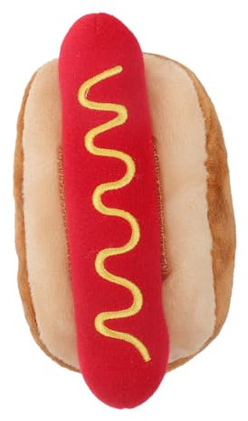 Beavorty Hot Dog Spielzeug Für Hunde Quietschend Kauspielzeug Lebensmitteloptik Unterhaltsames Und Langlebiges Spielzeug Für Haustiere Fördert Die Interaktion Und Zahngesundheit
