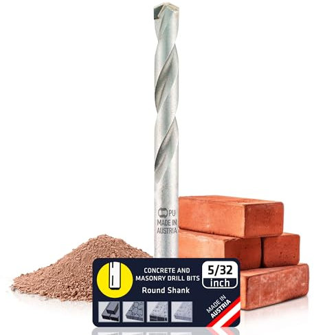 Alpen Bohrer Longlife 5/81.3 cm für Stein, Mauerwerk und Beton – Vielseitige SDS-Plus Hammerbohrer-Sets für PGM-zertifizierte Präzision und präzise Dübellöcher – langlebig und schnell (zylindrisch,