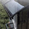 Große Waschbecken Vordach Haustür,Wetterfeste Türvordach Haustürdach Pultvordach aus 2.5mm Dicke Transparentes Polycarbonat und Aluminium Rahmen,Pultbogenvordach (45x150cm/18 x59)
