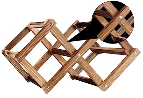 MAGICLULU 1 Pc estantes para vinos estanterías rústicas Estante de exhibicion gabinete de licores vinoteca Plegable Soporte de Almacenamiento de Vino gabinete del Vino Decorar