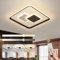 WayLuoung LED Deckenleuchte, Modernes Design, 3000-6000K, Dimmbar mit Fernbedienung, Quadratische Deckenleuchte aus Schwarz weißem Acryl, 38W 50 * 50cm, Wohnzimmer Kinderzimmer Esszimmer Küche Büro