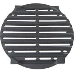 LUNA WAY CAST IRON - Rejilla redonda rejilla Ø30,2 cm | Placa de hierro fundido doble esmaltado negro | Para barbacoa, chimenea, brasero, fogones y fuego vivo | Patas ajustables
