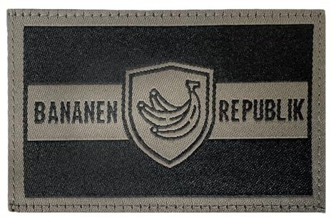 Bananen Republik – der Patch, Fun Patch mit Klettverschluss (RAL7013)