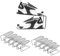 GlSAKE Schuhstapler Platzsparend Schuhorganizer Schuhregal Für Schränke Schuhaufbewahrung Platzsparend Schuh Organizer Für Schrank Shoes Organizer Eisen Schuhsortierer (10Stück, Schwarz)