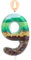 Green Pixel Birthday Cake Candle - Number Candles & Cake Toppers for Birthday, Wedding, Anniversary & Themed Parties (9)