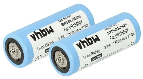 vhbw 2X Batterie Compatible avec Braun Silk Epil 7 7281 (5377), 7 7181 (5377), 7 7381 (5377) Rasoir Tondeuse électrique (1300mAh, 3,7V, Li-ION)