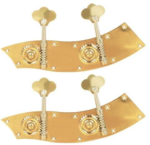 JOINPAYA 2stücke Goldene Tuning-pegs Für Kontrabass Und Praktische Stimmwirbel Für Bässe Einfache Installation Einsetzbar Für Kontrabass-