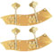 JOINPAYA 2stücke Goldene Tuning-pegs Für Kontrabass Und Praktische Stimmwirbel Für Bässe Einfache Installation Einsetzbar Für Kontrabass-