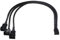 CVZJ 4Pin to 3 Ways Y Splitter Cable Fan 4 Pin to 3x4Pin/3Pin Extension Cable 30CM/11.8in