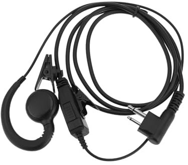 Be In Your Mind 1 Pz G Shape Walkie Talkie Auricolare 2 Pin Radio Auricolare Compatibile con Motorola Walkie Talkie Radio Bidirezionale CP110 CP185