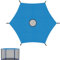 Ansobea Trampolin Überdachung Abdeckung,Blau Sonnenschutz Ø 244cm für 6-Stangen-Gartentrampoline,UV-Beständige wasserdichte