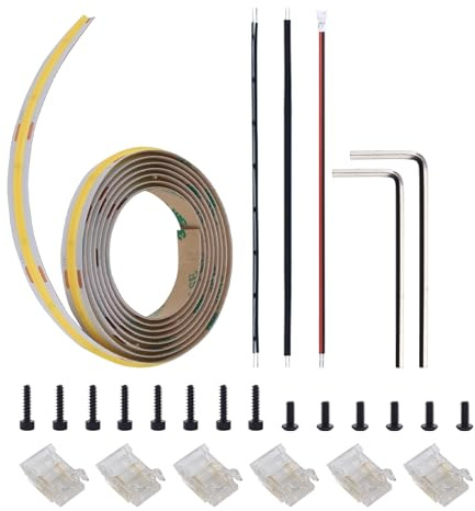 BCZAMD 3D Drucker Zubehör LED Licht: Ersatz des Lampen Kits for K2 Plus Kammer Helle Beleuchtung Upgrade 24V COB 10mm Steckverbinder