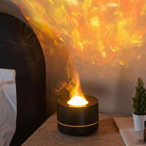 Diffuser, Ultrasonic Diffuser with Starry Sky Lighting& 7Colors & Timer, Safety Auto Shut-Off (white colour)