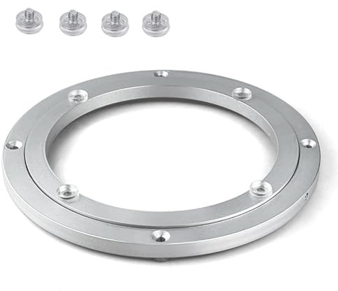 GDHKDDFL Heavy-duty slewing rings, Turntable Bearing 150 200 300 400mm Manual Table, 360° Swivel Adjustable Dining(12 inches (300mm))