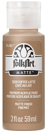 FolkArt Acrylic Paint in Assorted Colors (2 oz), 2559, Coffee Latte