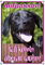 Petsigns Warnschild schwarzer Labrador - Aufpassen! haltbare Qualität - 1,5 mm Metallplatte, DIN A5