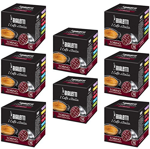 Bialetti Capsules Torino - Set 8 packages of 16 capsules