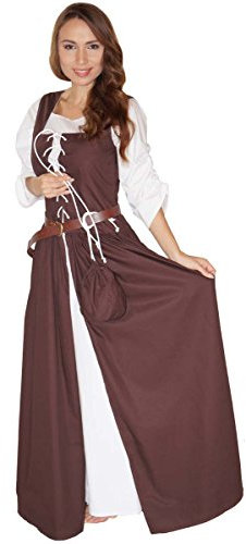 MAYLYNN 14261-M - Mittelalter Kostüm Magd Bäuerin Celia Kleid, Größe M