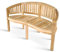 SAM 3-Sitzer Bananenbank Banana, Sitzbank aus Teak-Holz, Gartenbank 150 cm, aus Massivholz, für Garten & Balkon