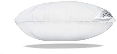 Mayaadi-Home Kopfkissen 80x80 cm | 2000g Füllung, 100% Federn | 100% Natur Bezug aus Baumwolle, geeignet für Allergiker | Made in Europe | HS12 Gänsefedern Kissen