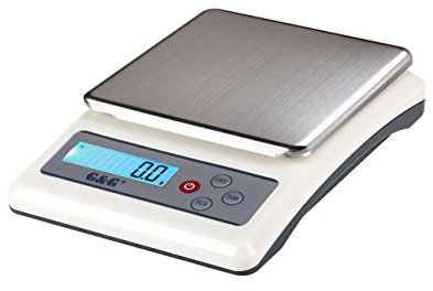 G&G KF 3kg / 0.1g, einstellbare Abschaltautomatik, Küchenwaagen Feinwaage, mit Netzteil und Batterien (KF3000g/0.1g)