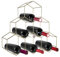 Premier Housewares Vertex 6 Bottle Wine Rack - Gold Plated