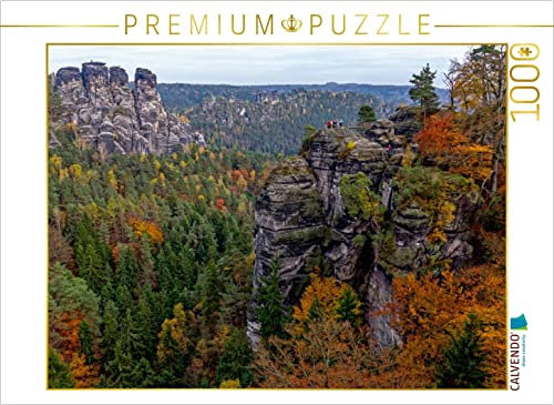 CALVENDO Puzzle Im Elbsandsteingebirge 1000 Teile Puzzle quer | Lege-Größe cm Foto-Puzzle für glückliche Stunden