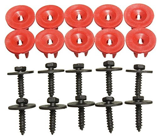 C-FUNN Clips De Couverture De Dessous De Moteur De 20X Vis La Protection Inférieure De Bouclier De Vis pour Ford Focus C-Max