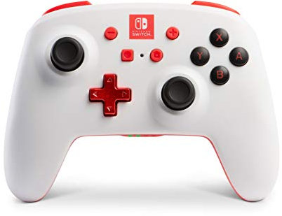 Mando inalámbrico mejorado PowerA para Nintendo Switch. Blanco