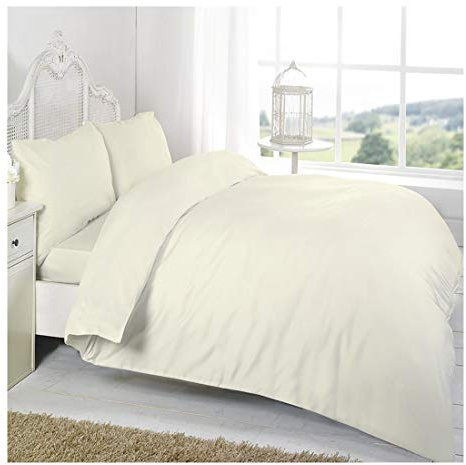 MA ONLINE Luxuriöses, schickes, extra tiefes Spannbettlaken, Volant-Bettlaken, 100 % Baumwolle, Bettbezug-Set # (1 Paar Kissenbezüge)