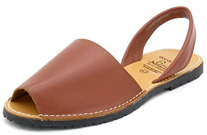 Avarca Menorca Sandalen Herren Leder Menorquina flach Braun 43