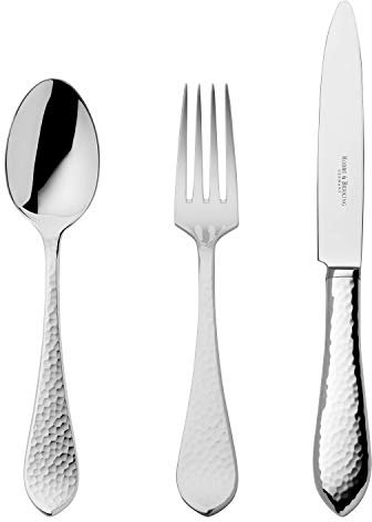 Robbe & Berking Martelé 3 pzas. Cubiertos de Postre (Plata de Ley 925)