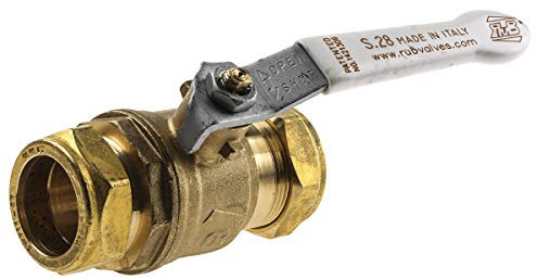 RS PRO Kugelventil Vollbohrung, 2-polig aus Messing 28mm 16bar 232psi