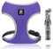 Dociote Hundegeschirr Set mit Leine - Brustgeschirr Welpengeschirr Set mit Leine & Reflektorstreifen verstellbares Geschirr für Welpen kleine Hunde Katzen Lila L