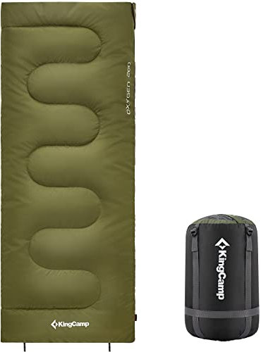 KingCamp Schlafsack Outdoor Warmer Deckenschlafsack für Erwachsene 3 Jahreszeiten leicht zu tragen wasserabweisend & warm für Erwachsene beim Camping & Outdoor Kleines Packmaß