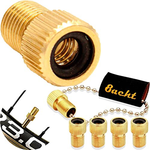 Fahrradventil Adapter I Schlüsselanhänger I Französisches Ventil Adapter SV Sclaverand DV Dunlopventil auf Auto AV Autoventil I Schrader Presta für Dunlop I Fahrrad-Zubehör Reifen Set