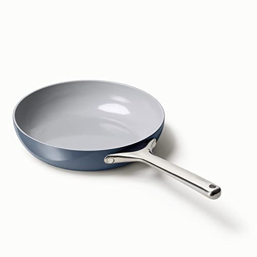 Caraway Nonstick Ceramic Frying Pan (2.7 qt, 10.5) - Non Toxic, PTFE & PFOA Free - Oven Safe & Compatible with All Stovetops (Gas, Electric & Induction) - Navy