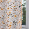 Michorinee Blickdicht Gardinen Blumen Muster Vorhang Vintage Landhausstil Gelb Verdunkelungsvorhang mit Ösen Dekoschal Kräuselband Blätter für Schlafzimmer Wohnzimmer 1 Stücke 210 × 132cm (H × B)