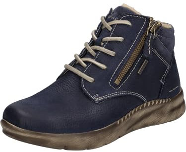 Josef Seibel Damen Schnürstiefeletten Conny 52,Weite G (Normal),Wechselfußbett,wasserdicht,uebergangsstiefel,Boots,Ocean,40 EU