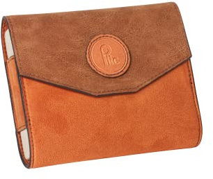 PLIC CARE - Pilulier hebdomadaire et journalier Marron - Pochette de rangement sobre et élégante en velours - 7 jours - matin, midi, soir, nuit - Organisateur pour médicaments, pilules et vitamines