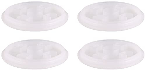 WAGNER QuickClick® Filzgleiter Möbelgleiter für TENO System unterer Abschluss- 4er-SetØ 50 mm - austauschbar ersetzbar - aus Kunststoff STOPP für TENO Möbelbein Ø 60 mm - Made in DE - 15824704