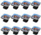 12 Packungen quadratischer Griff Knöpfe Traktor Blue Sea
