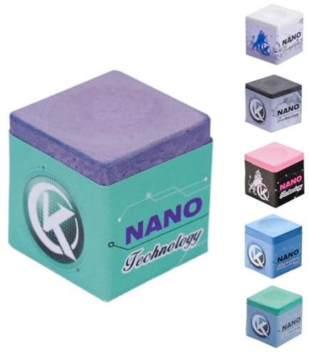 KONLLEN Billiard Chalk Professionelles Nano-Technologie-Turnier für Nationale Spieler mit geringer Durchbiegung (Purple-Medium)